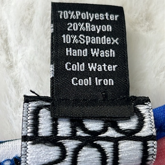 CLARA SUN WOO Kerchief Angle Hem Tunic Top Size XL Floral Print Stretch USA Made - Picture 14 of 16